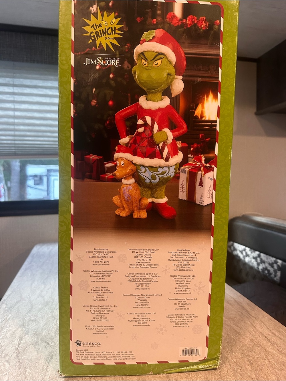 Grinch & Max Statue 20" Tall  Jim Shore Enesco Hand Painted 2024 Christmas - Picture 7 of 9